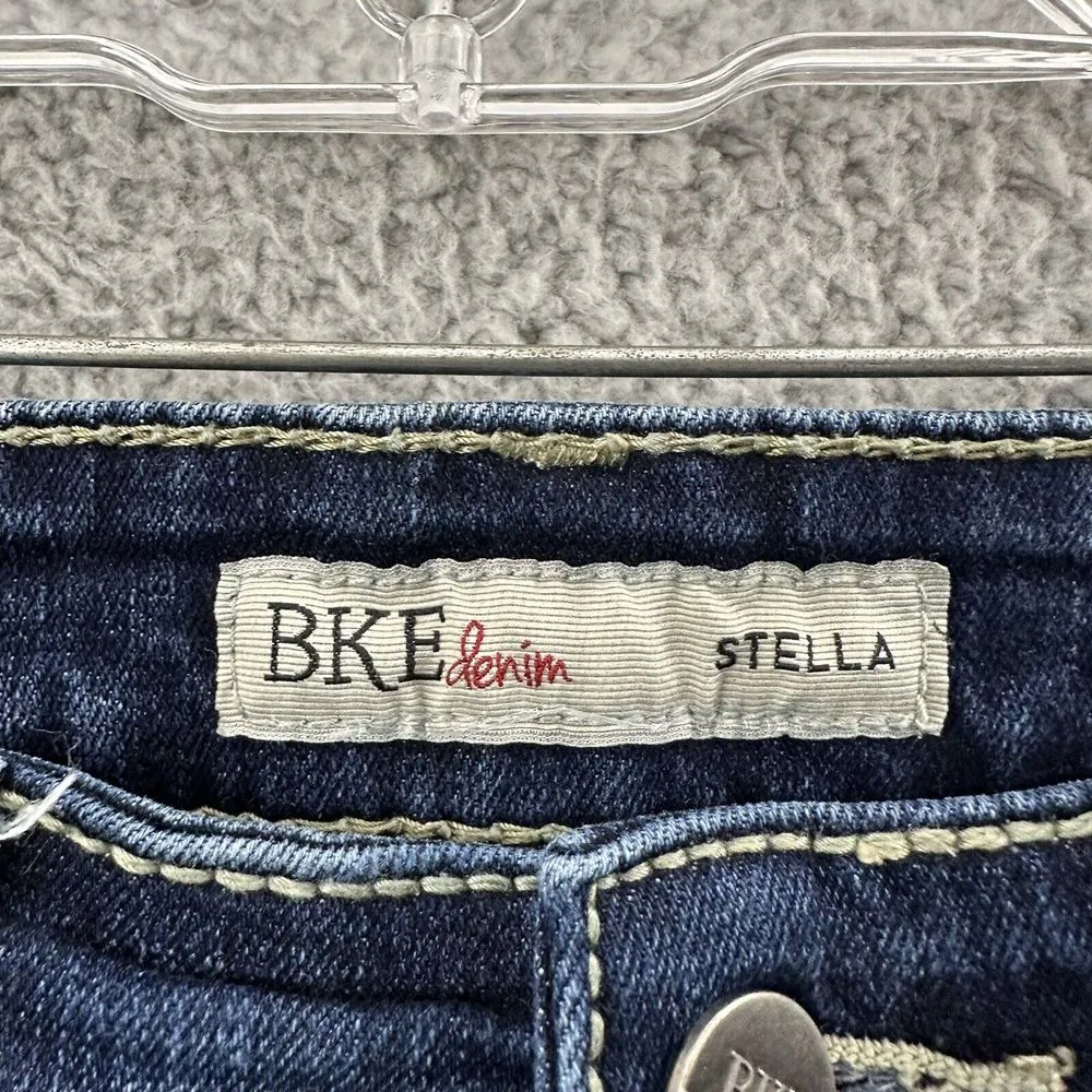 Bke Stella Low Rise Bermuda‎ Shorts Embroidered Rodeo Festival Western Y2K W 26 - Image 3