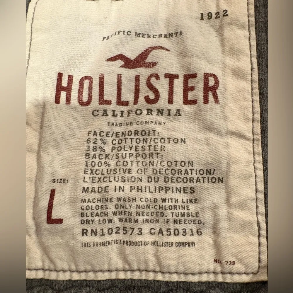 Hollister women’s grey snap front jacket  size L - Image 8