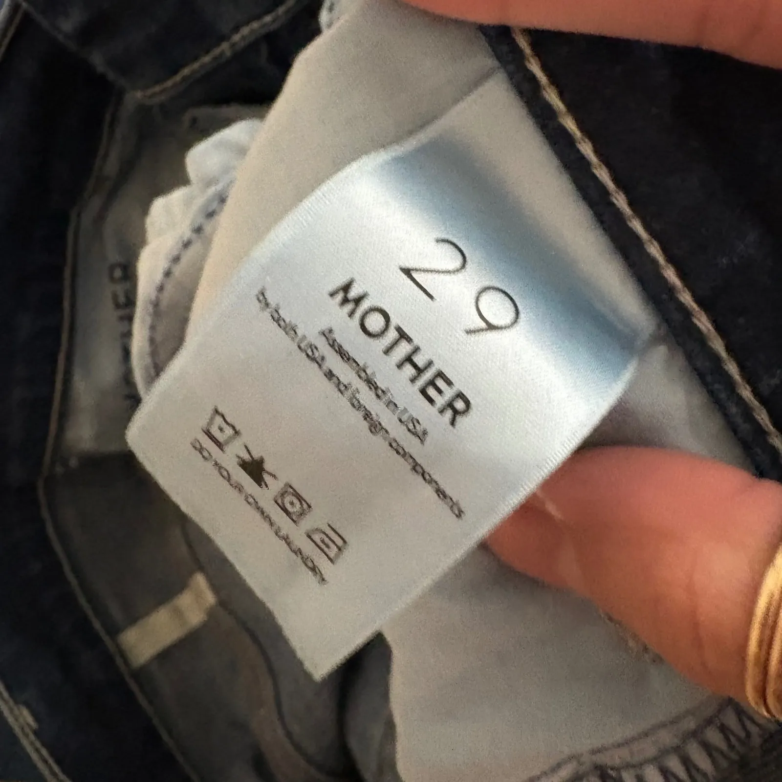 MOTHER The Hustler Ankle Fray Jeans Night Clubbing Size 29 Blue - Image 7