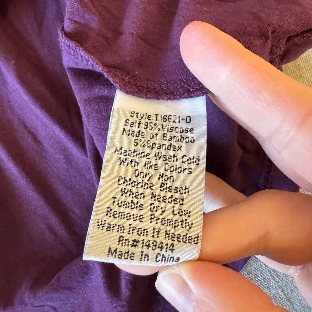 Johnny Was Long Sleeve Purple Top - Image 10