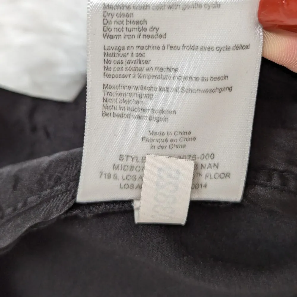 Anine Bing Max Trousers Split Hem High Rise Black Size 34 - Image 6