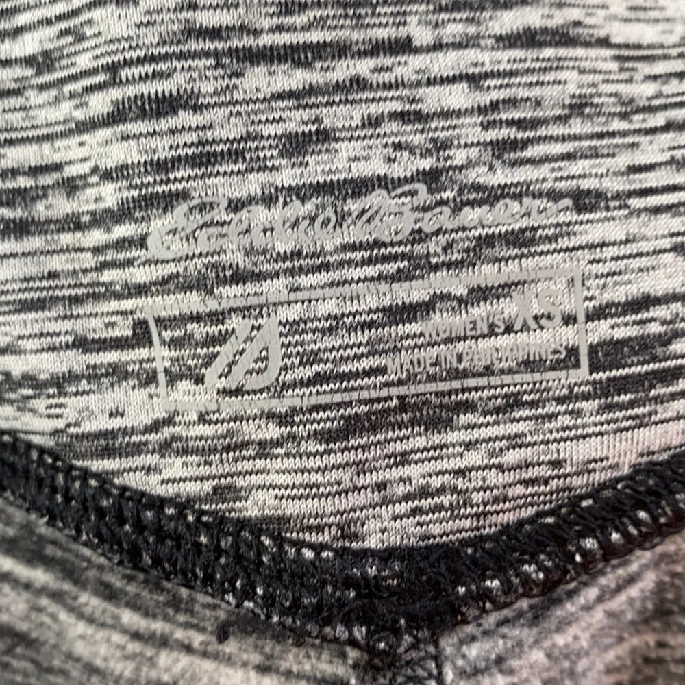 Eddie Bauer great condition gray‎ and black line XS leggings full length soft - Image 2