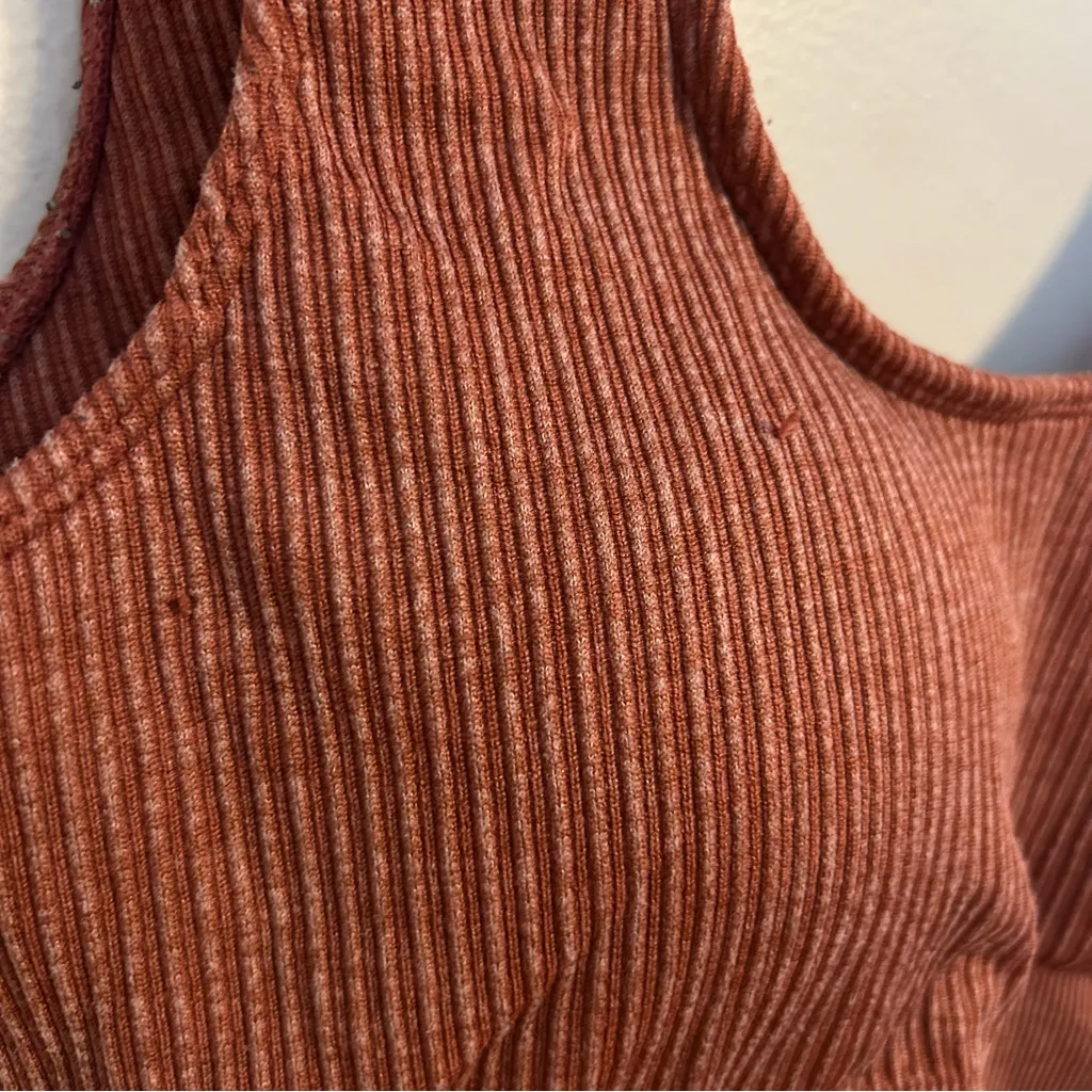 Balance Athletica/Vitality Channel Sports Bra Sunstone Ribbed Removable Pads - Image 8