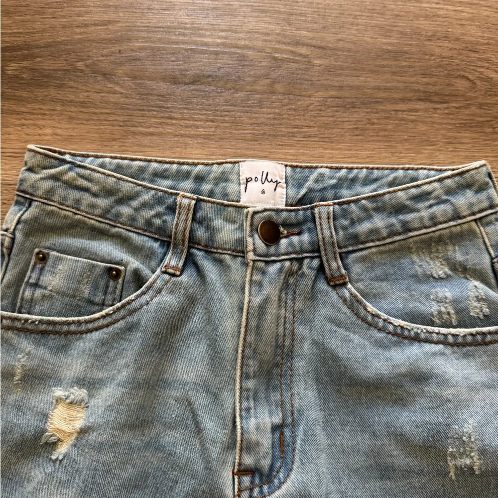 Princess Polly Ripped Distressed Denim Jeans - Image 3