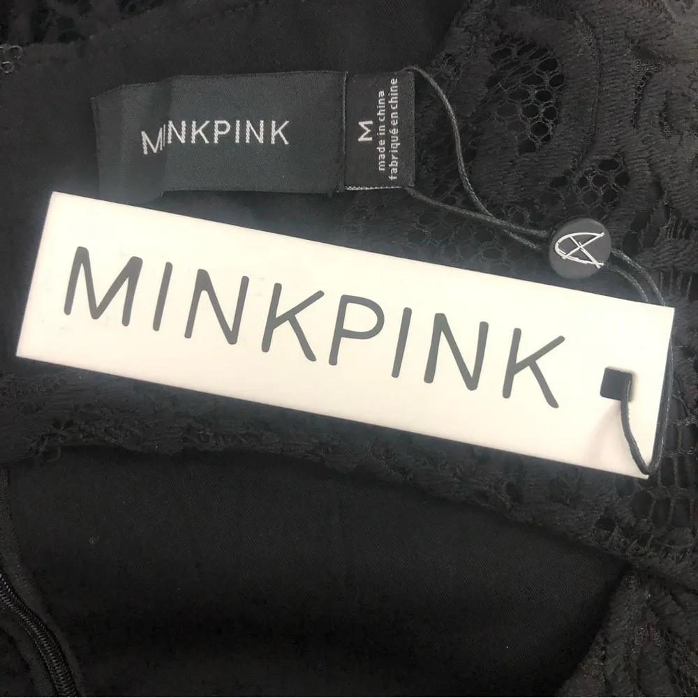 MINKPINK Heart of Glass Lace Cutout A-Line Mini Dress Medium NWT - Image 5