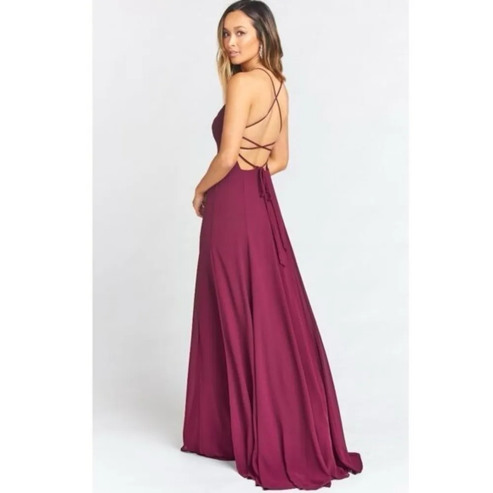 Show Me Your Mumu Godshaw Goddess Gown in Merlot M - Image 3