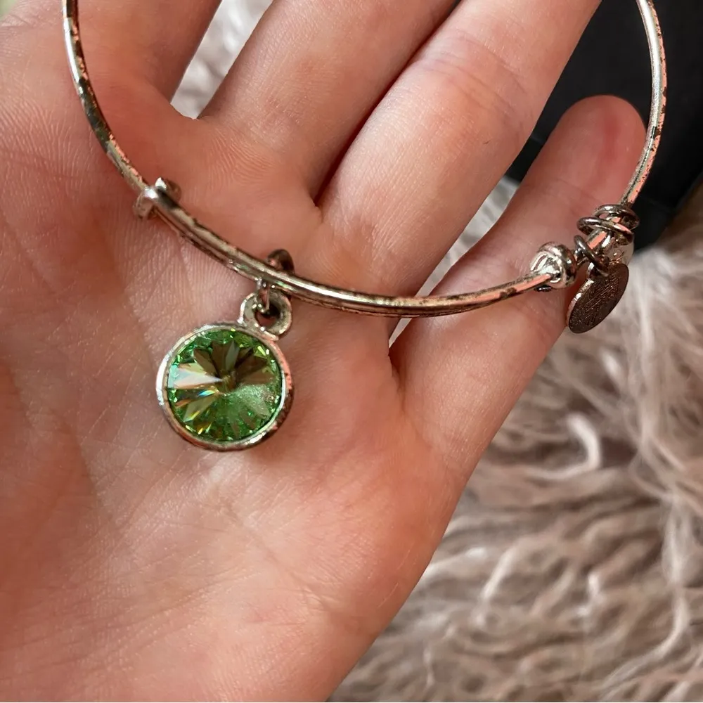 Alex and Ani Green Charm Bracelet - Image 3