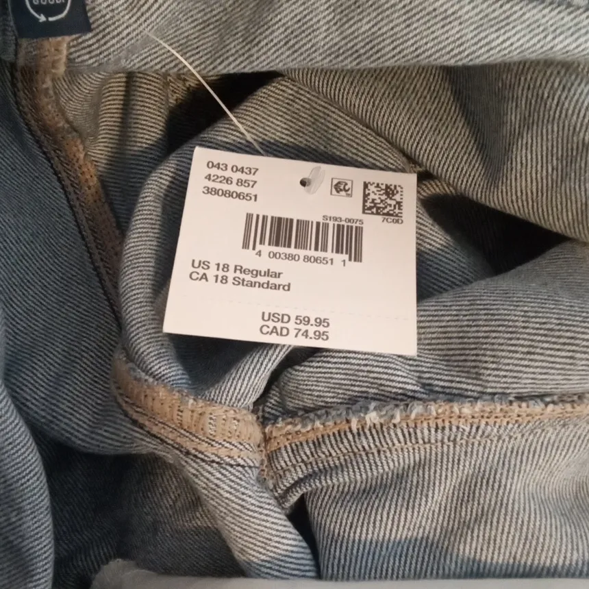 American Eagle Dreamy Drape Super High Rise Baggy Wide Leg Womens 18 - Image 8