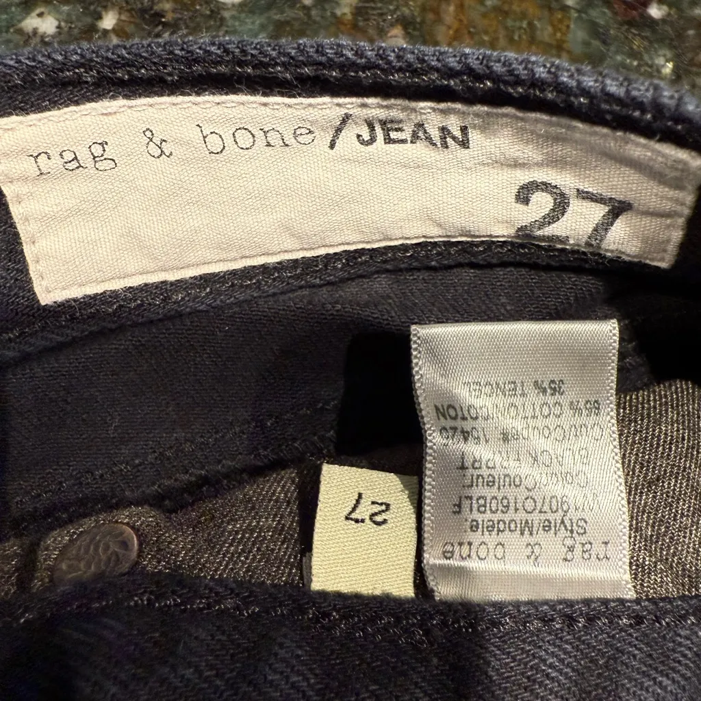 Rag & Bone Women Black Freeport 27 Distressed‎ Cut-Off Short W1907O160BLF - Image 4