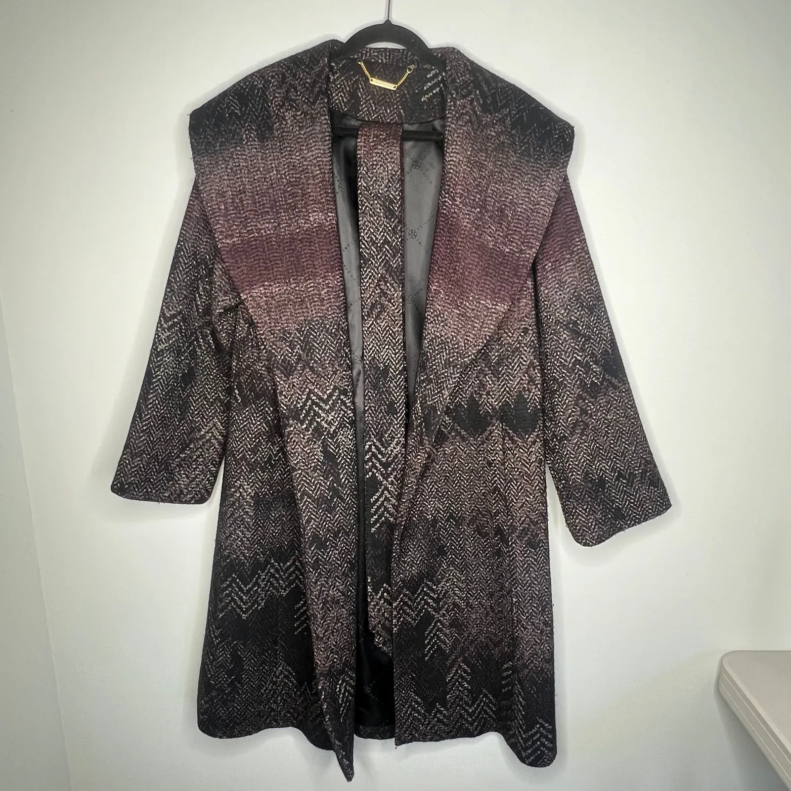 Trina Turk Printed Wool Coat Size 4 - Image 3