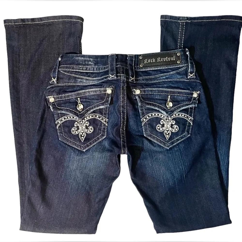 Rock Revival Rhinestone Embellished Sasha Boot Jeans - Image 6