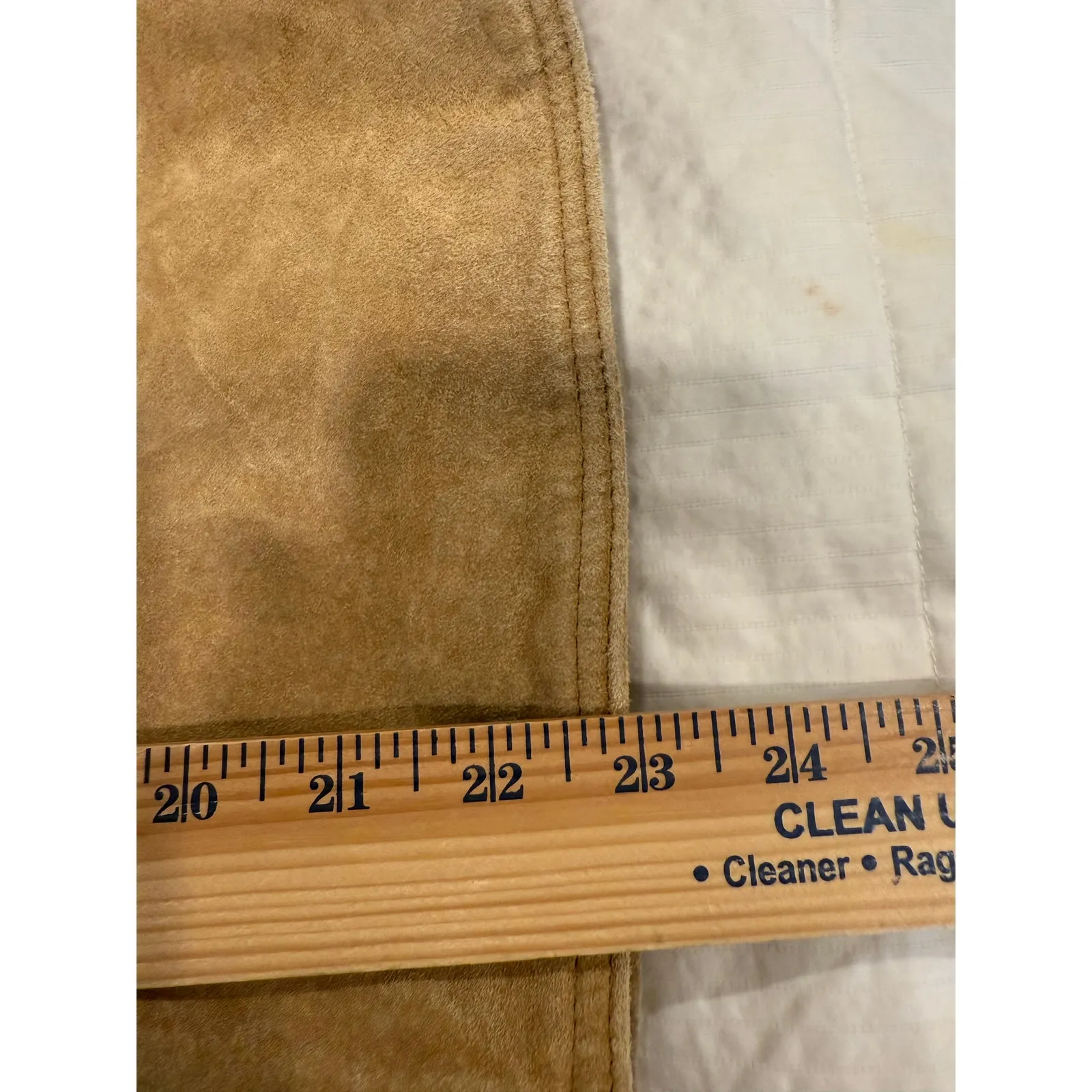 New York & Company Moto Jacket Mens Large Tan Leather Trucker Grunge Full Zip Brown - Image 10