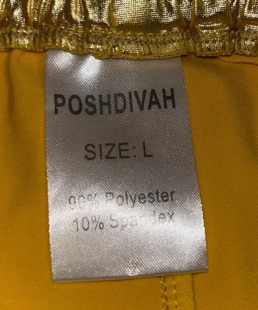 Metallic Gold Shorts - Image 3