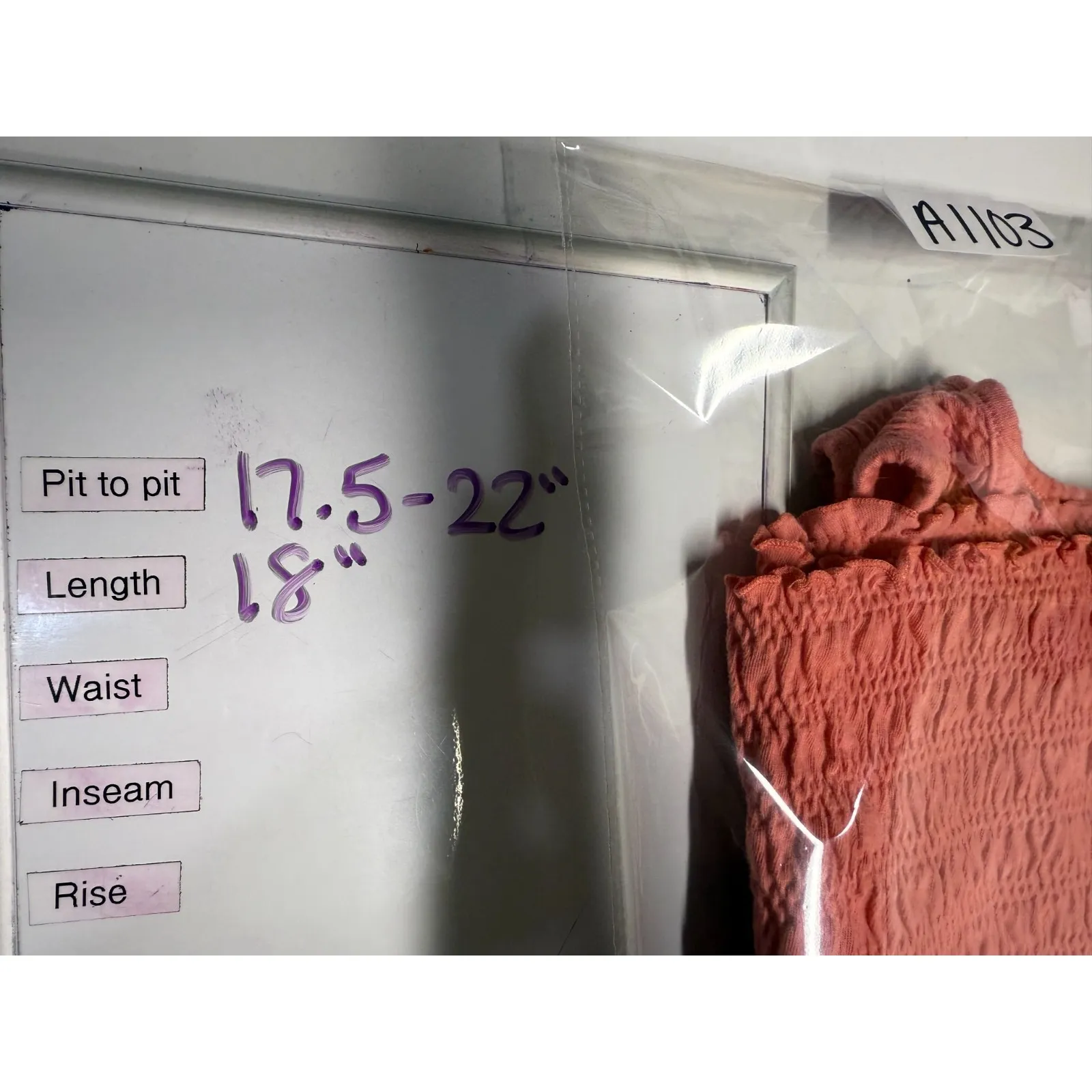 Vtg Christopher & Banks Y2K Smocked Crop Tank Top Sz S‎ Pink Ruffle Hem - Image 4