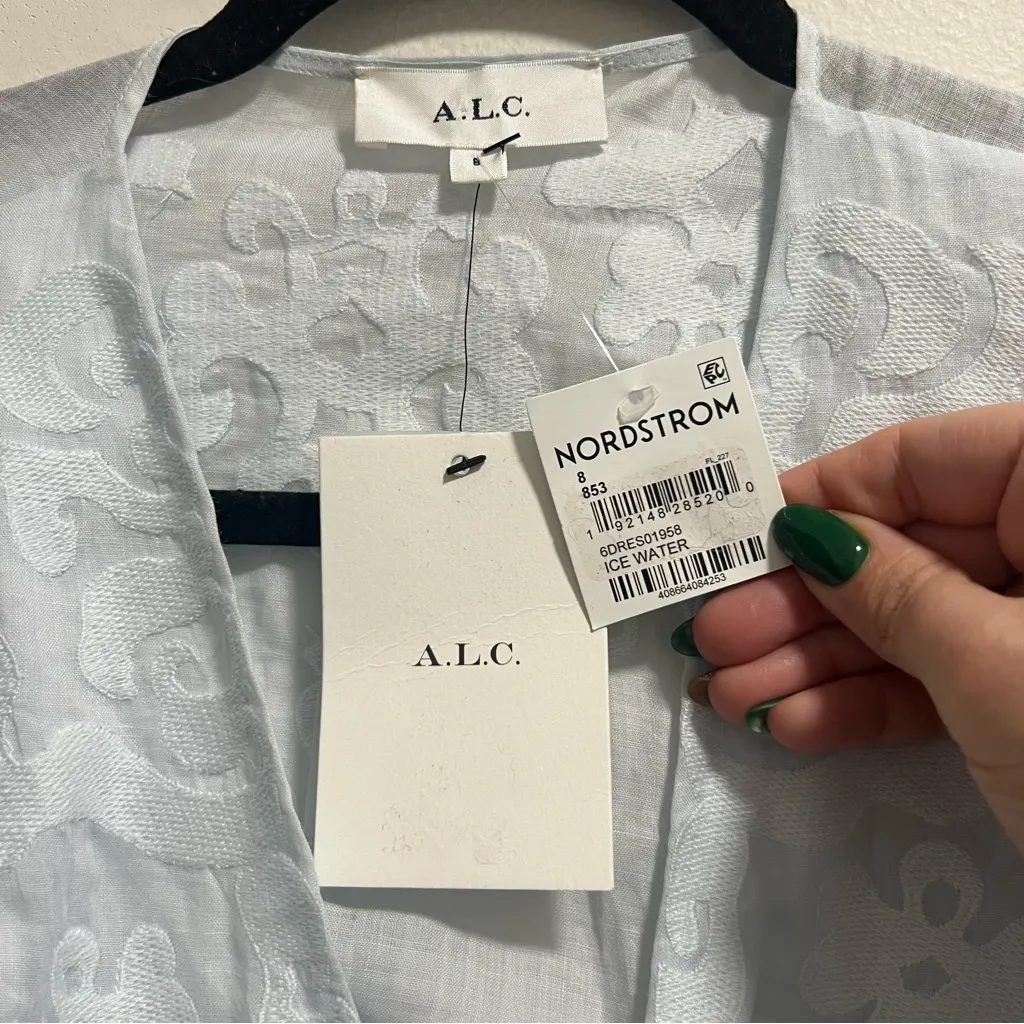 NEW NWT A.L.C. Irene Cutout Dress In Ice Water Blue - Image 17