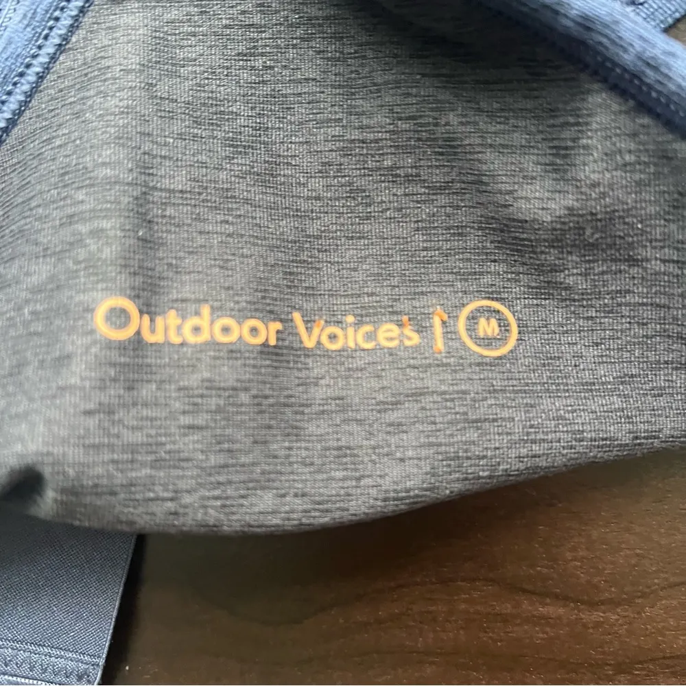 Outdoor Voices Navy Blue Steeplechase Sports Bra Size Medium - Image 6