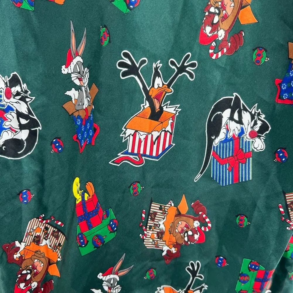 Looney Tunes vintage Christmas sleep slip dress silky tweety S PJs presents 90s - Image 3
