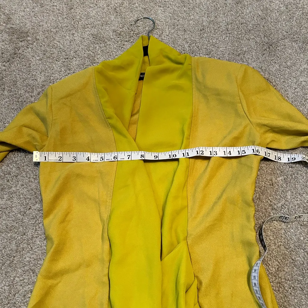 Olive‎ Chiffon Drape Detail Long Sleeve Bodycon Dress size 4 - Image 8