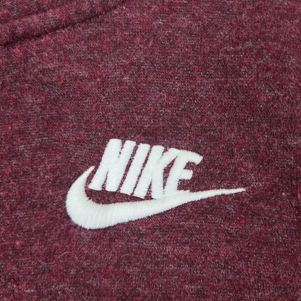Womens Nike Pull‎ Over Hoodie Size XS Thick Maroon G9 - Image 4