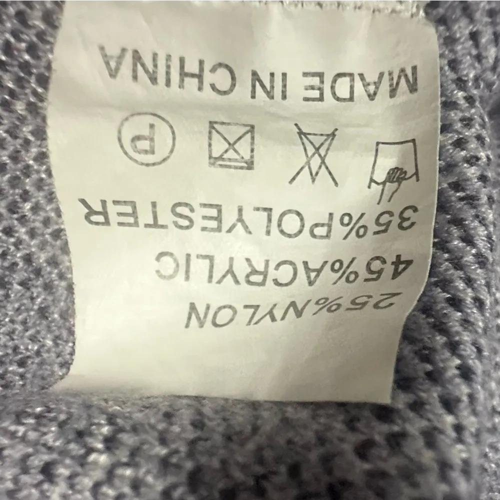 Women’s Argyle Cardigan Acadamia Preppy Sweater Y2K 90s Clueless Nerd Old Money Purple Size M - Image 5