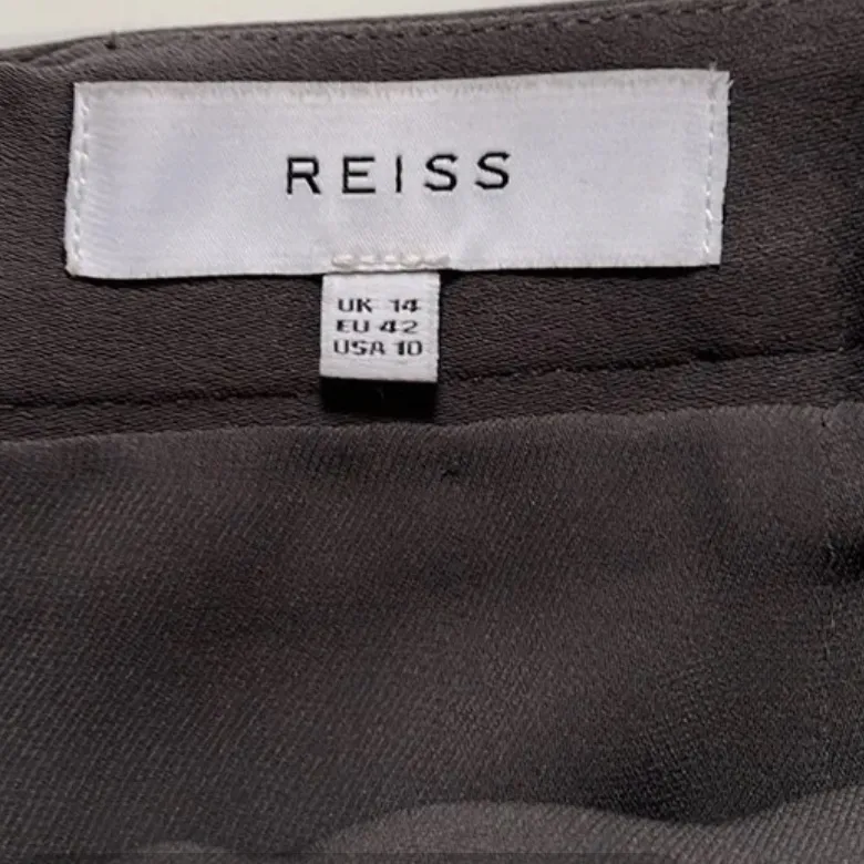 Reiss Gene Women’s Business Casual Button Detail Pocket Fitted Mini Skirt - Image 12
