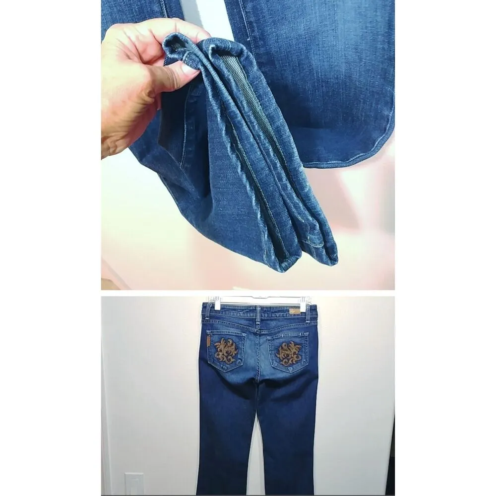Paige Benedict Canyon Boot Cut Jeans size 29 Blue - Image 4