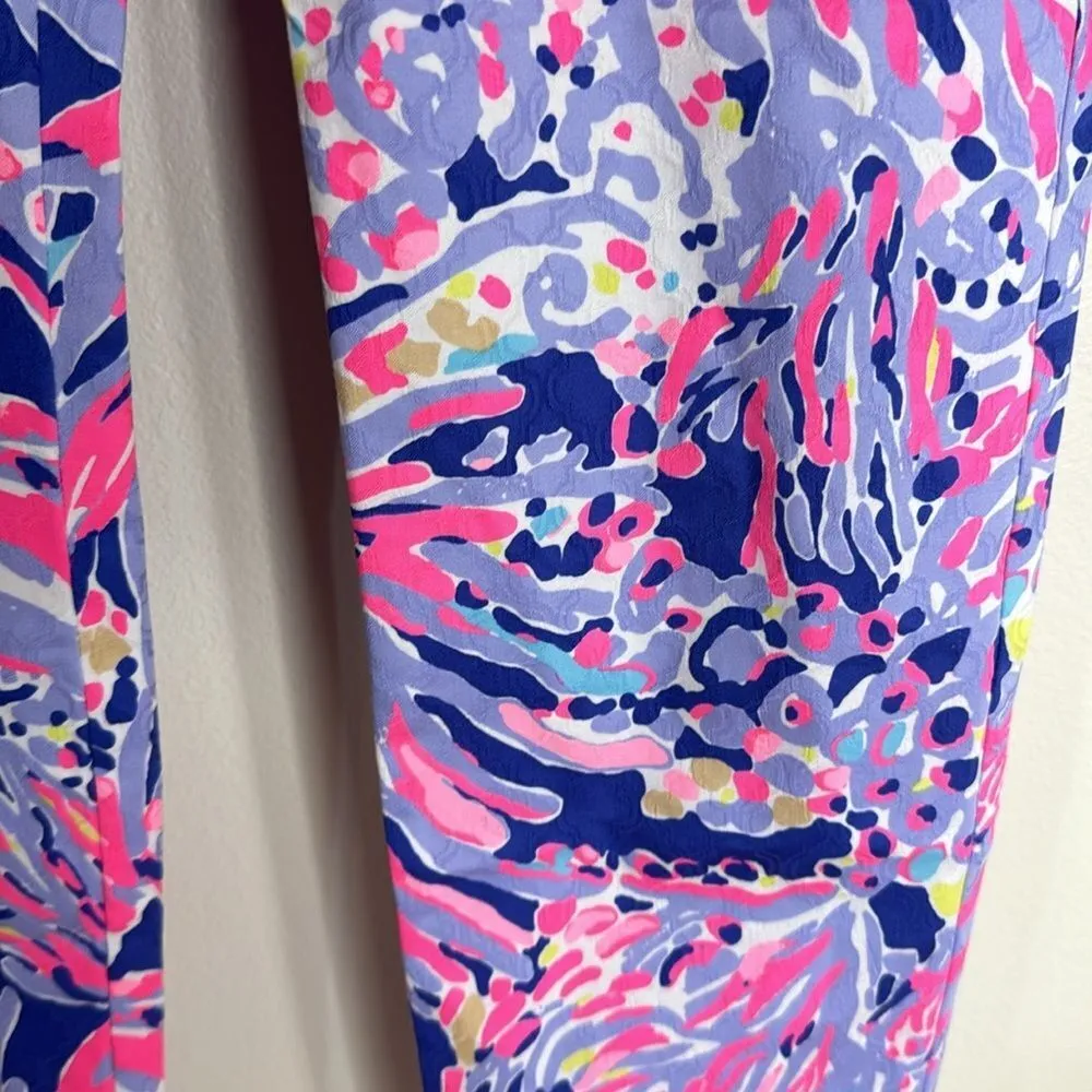 Lilly Pulitzer simply chic Kelly skinny ankle pants size 4 colorful cotton - Image 8