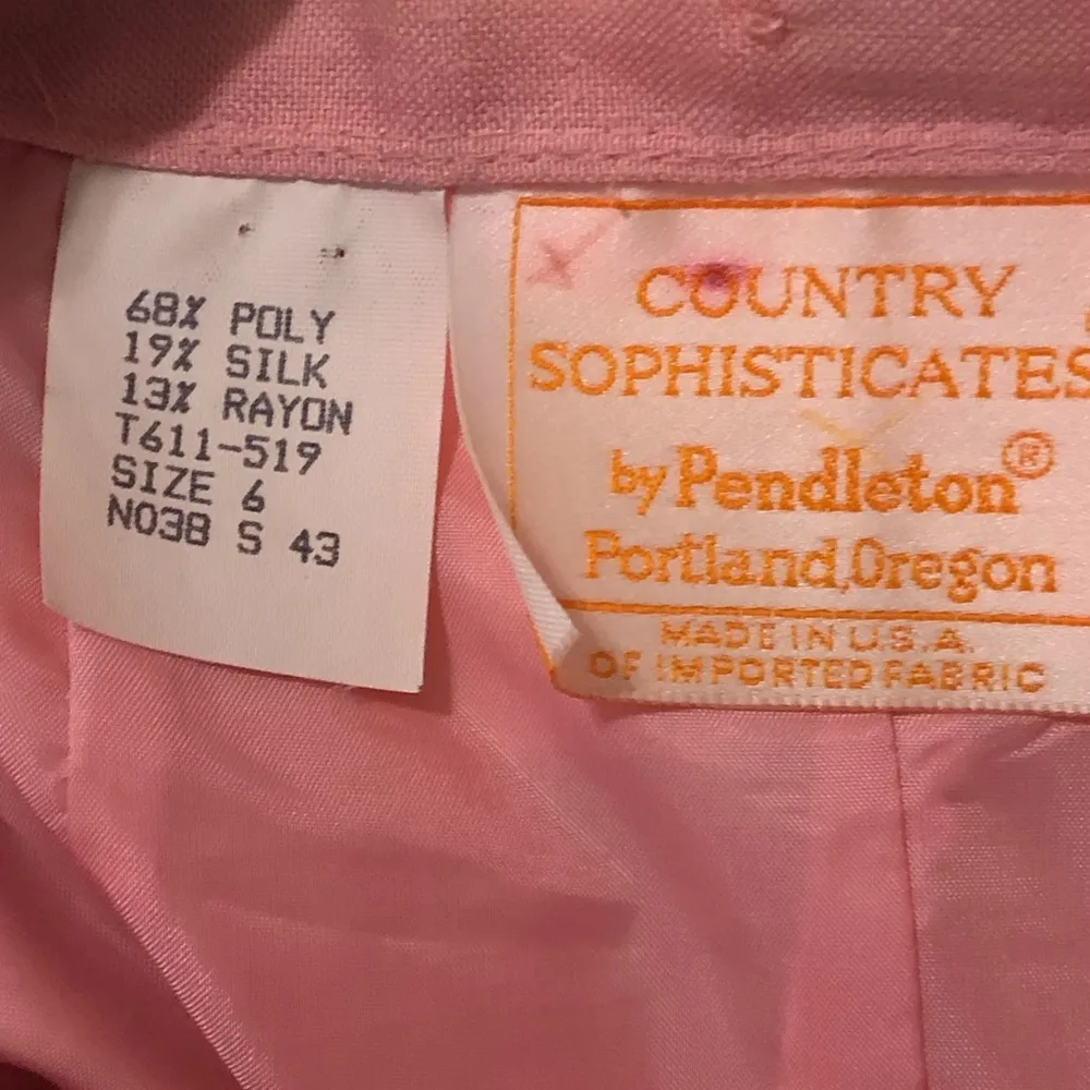 Vintage Pink Suit from Country Sophisticates by Pendleton Size 8 - Image 11