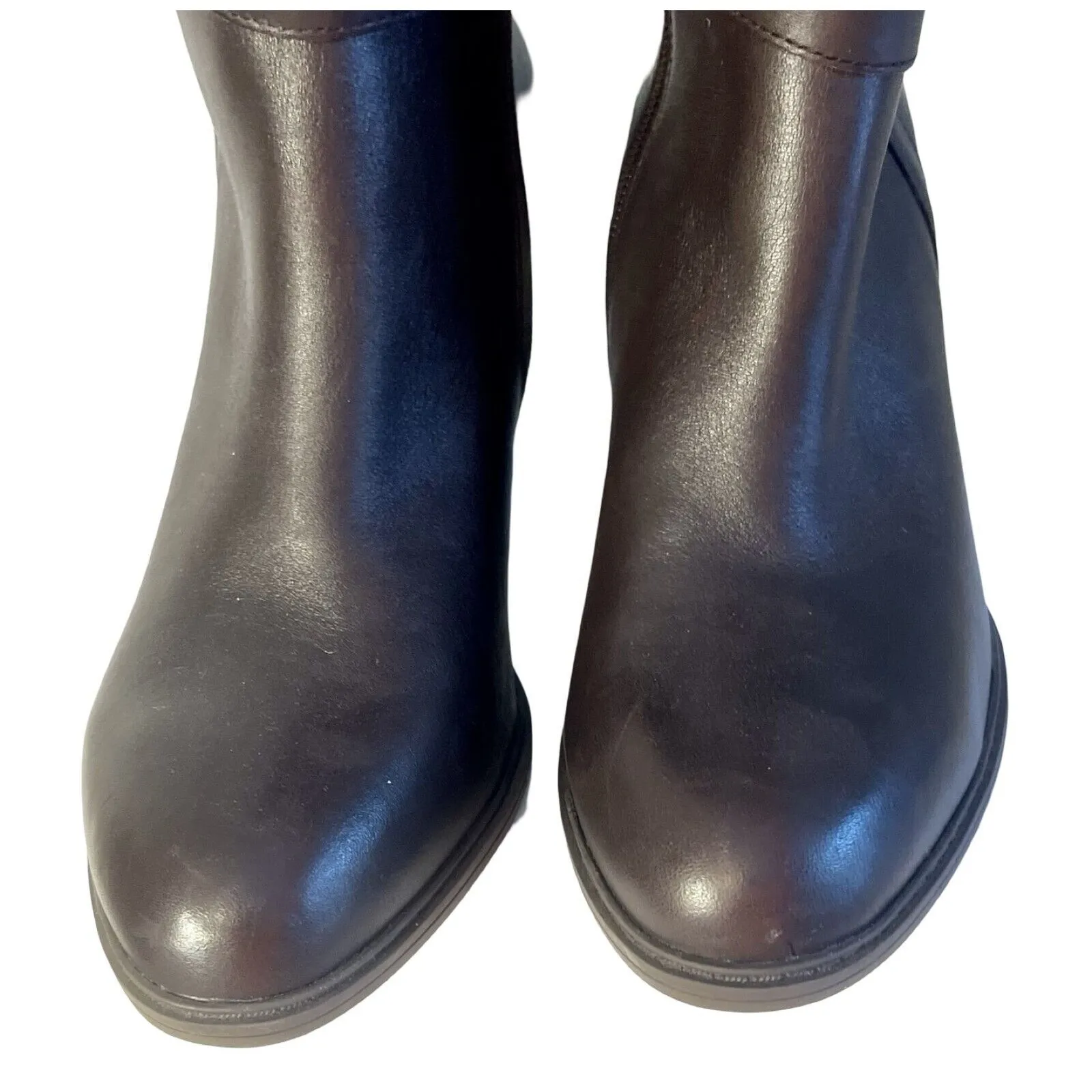 Giani Bernini Boots Womens 9.5 Brown Dress Boots Heeled Memory Foam Zip - Image 12