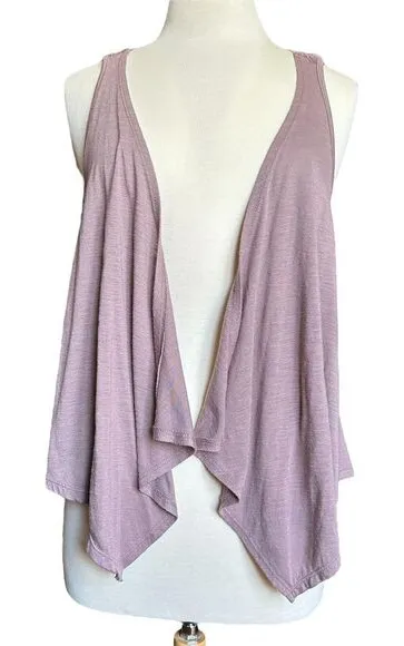 Self Esteem Flowy Lilac Open Back Vest Sz L 2000s Y2K Boho Fairy Stevie Nicks - Image 1