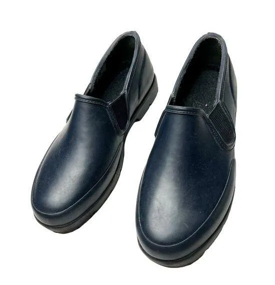 G.H. Bass & Co Navy Blue Rubber Slip On Rain Shoes Clogs Size 6M - Image 1