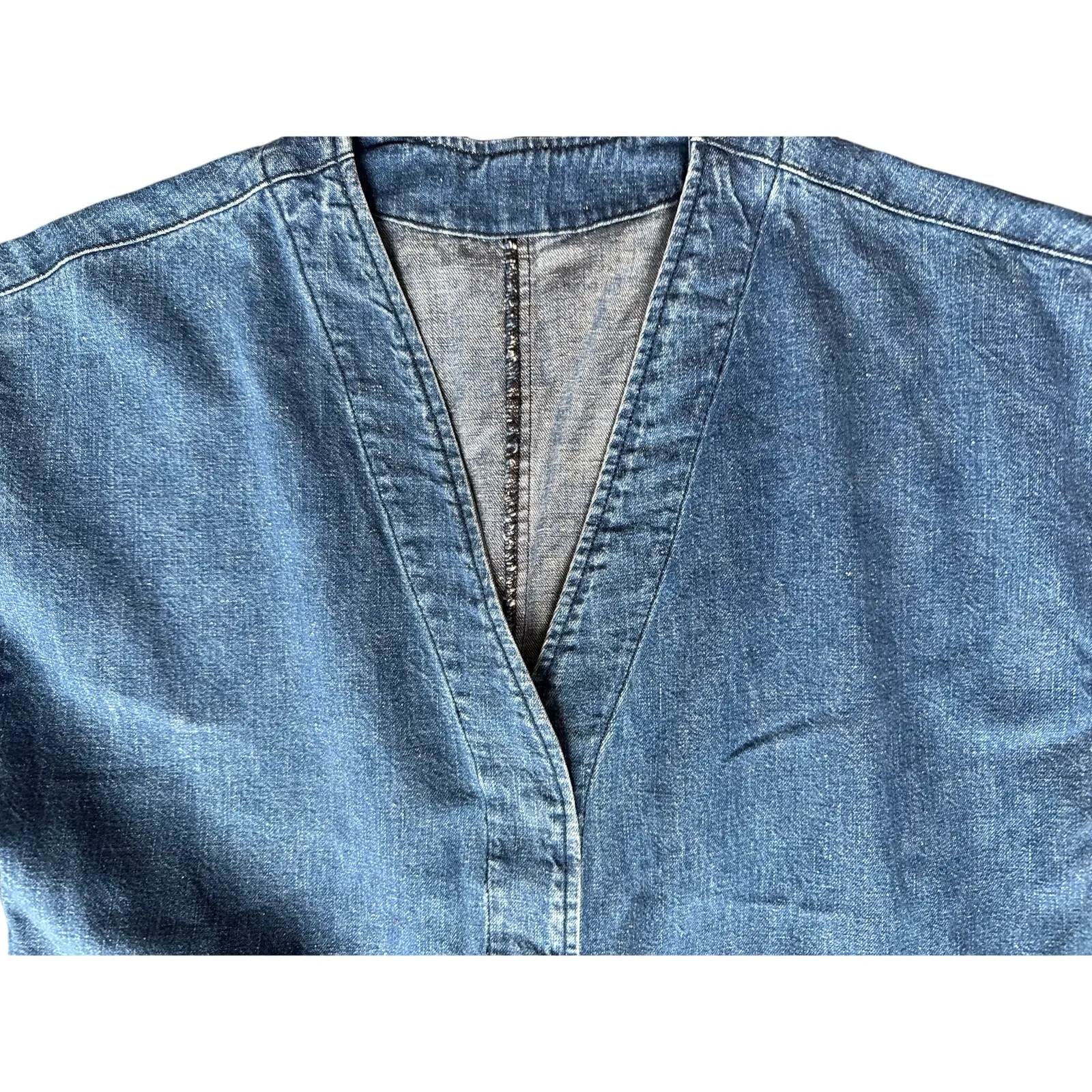 Rachel Comey Glitch Jumpsuit in Indigo Blue Denim Size 4 - Image 4