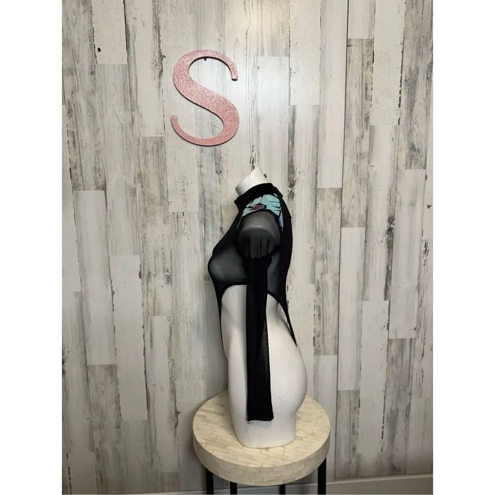 Half heart bodysuit size s Black - Image 2