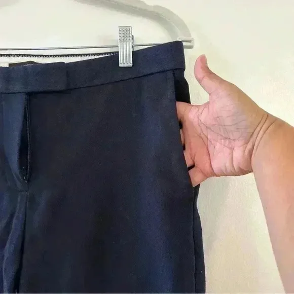 J Crew Womens Size 8 Dark Blue‎ Casual Dress Pants Straight Leg Stretch - Image 2