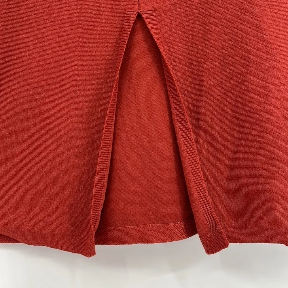 Blue Orchid Belted Mock Neck Midi Dress Rust Orange Plus Size 2XL New with tags! - Image 12