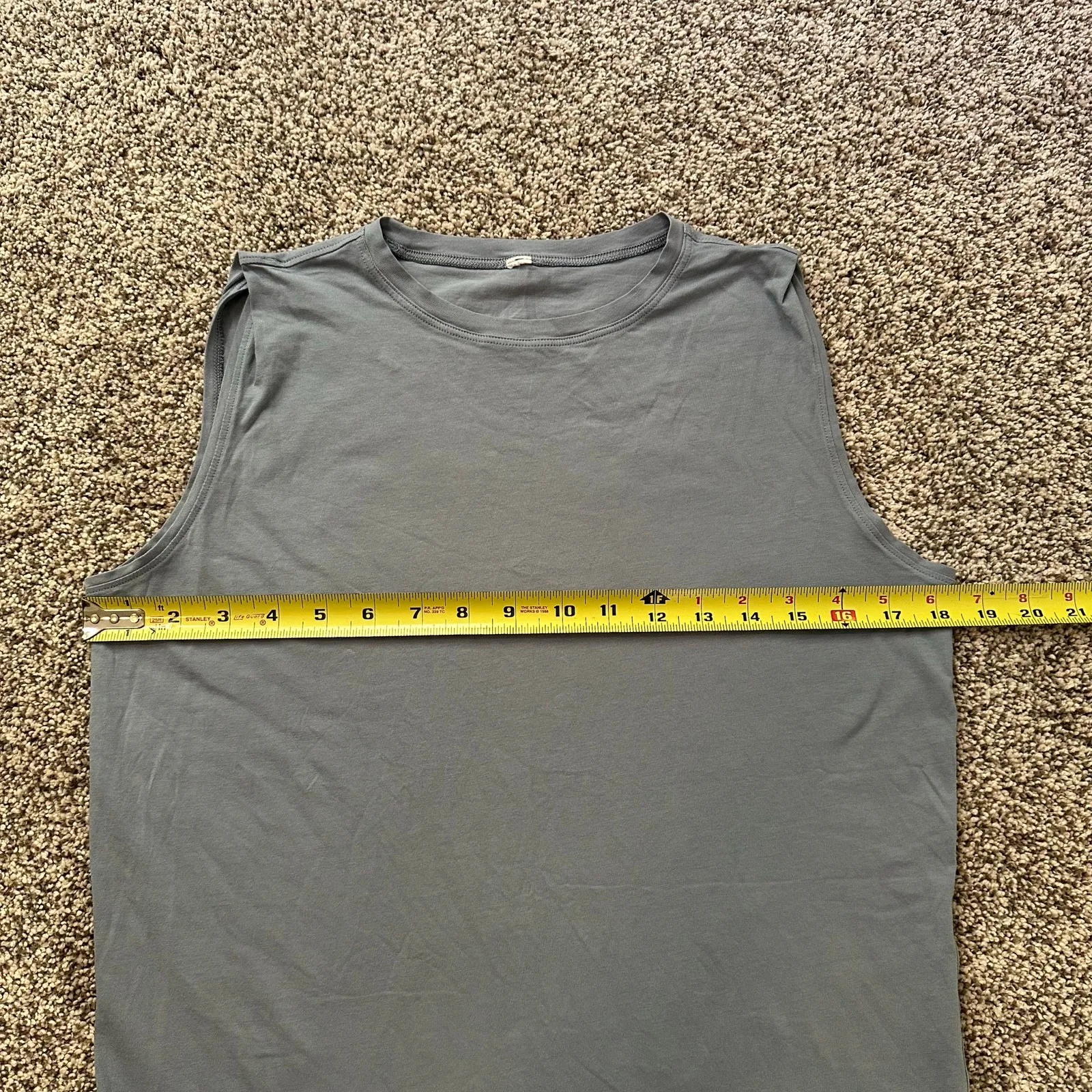 Lululemon dusty blue cotton tank top - Image 8