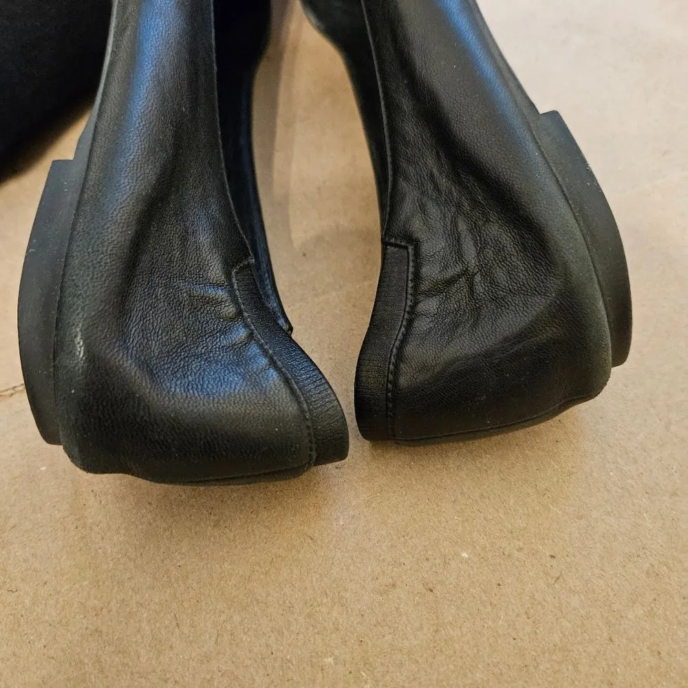 Alexander Mcqueen Black Leather Skull Flats Women's Size 38 Sequins Slip on Shoe - Image 13