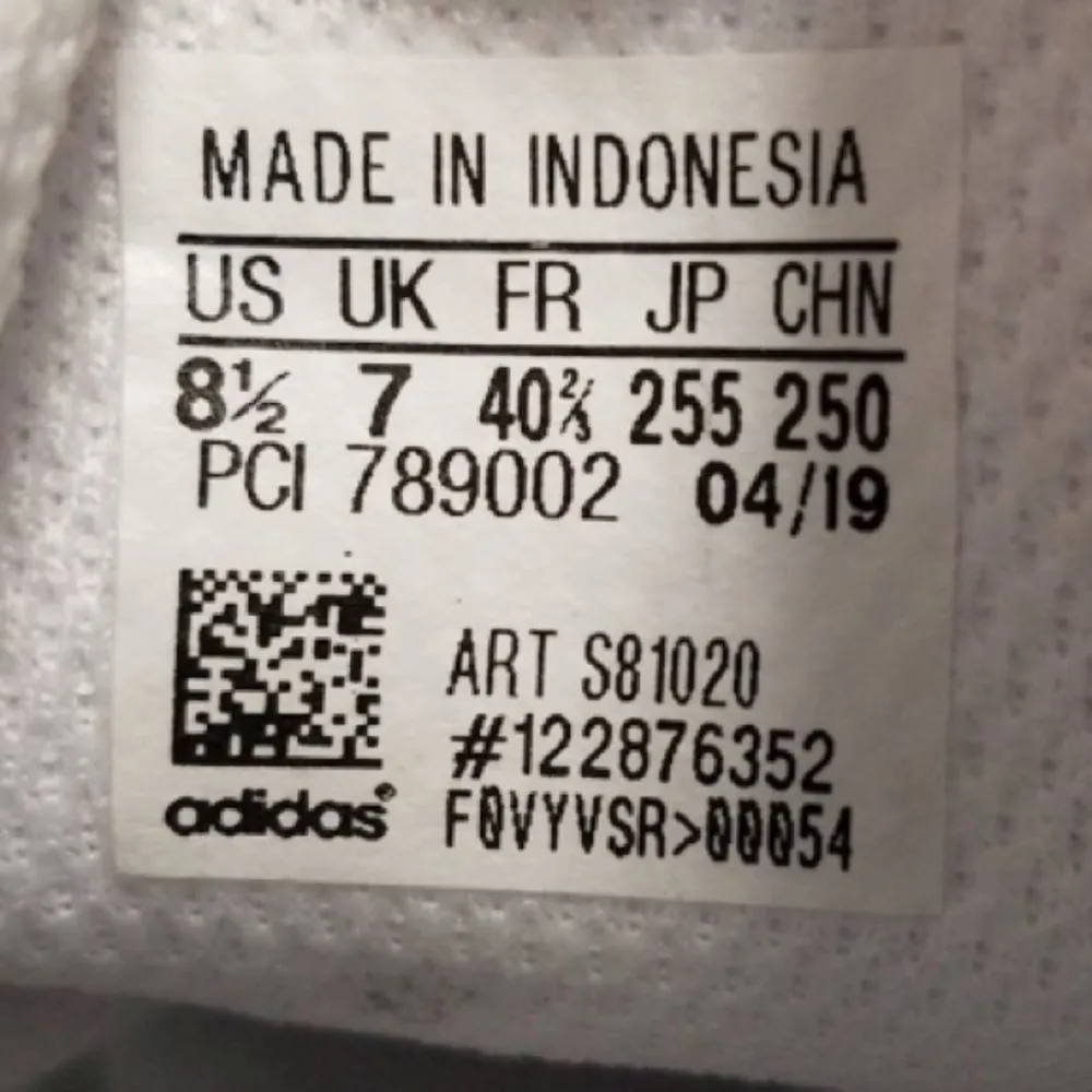 ADIDAS Stan Smith Original Navy White Leather Sneakers Sz 8.5 - Image 8