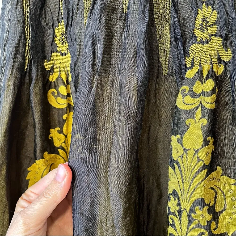 Anthropologie Womens Smocked Fairy Witchy Vamp Whimsigoth dress‎ strapless goth Yellow Size undefined - Image 7