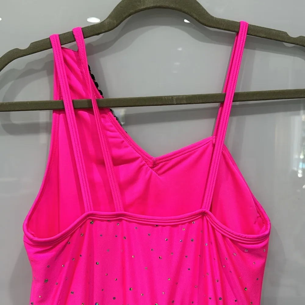 Revolution Dancewear Flapper Hot Pink Sequin Fringe Costume Dress Adult Sz M - Image 4