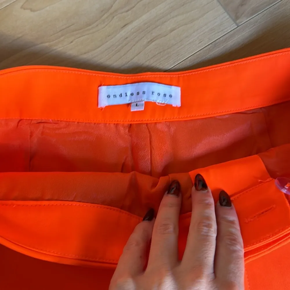 Endless Rose Bright Orange Shorts - Image 2