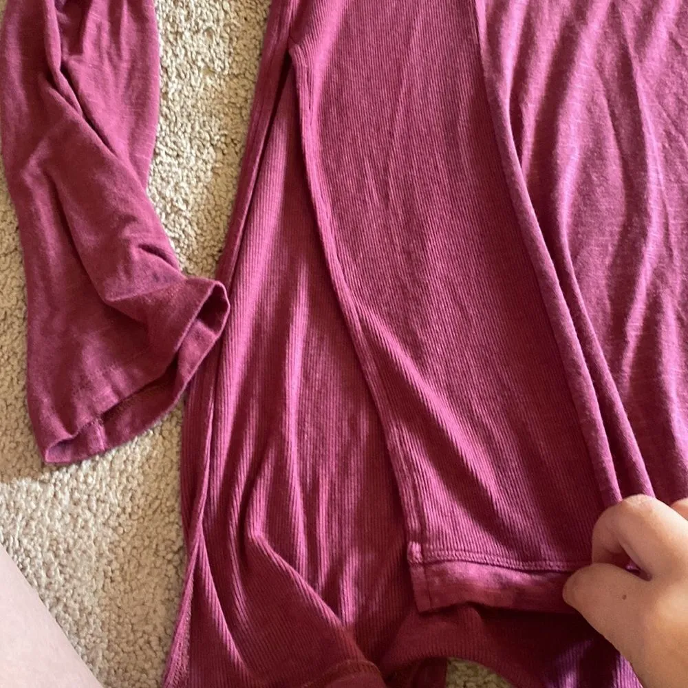 Anthro postmark oversized high slit tunic small - Image 3