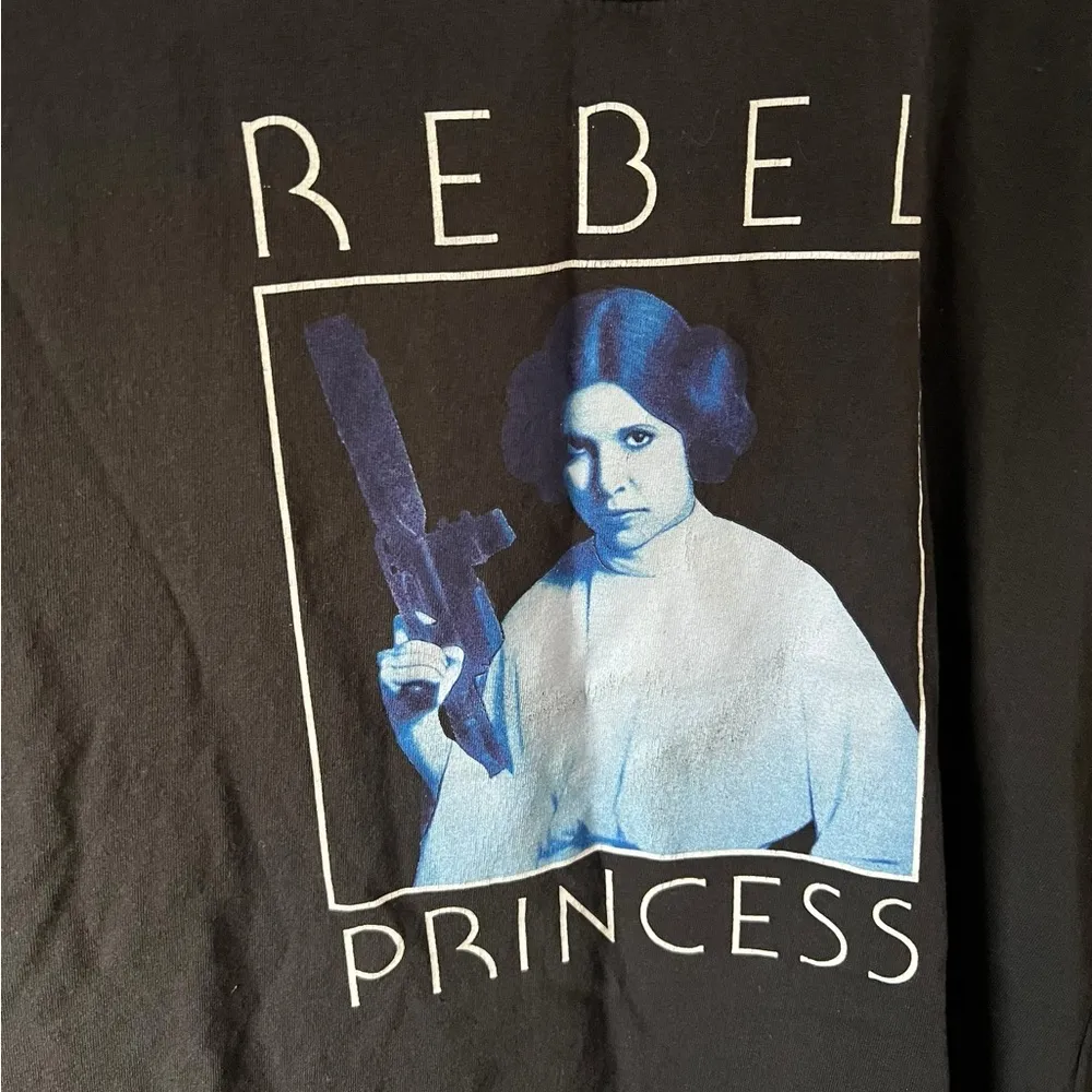 Disney Rebel Princess Black and Blue T Shirt - Image 3