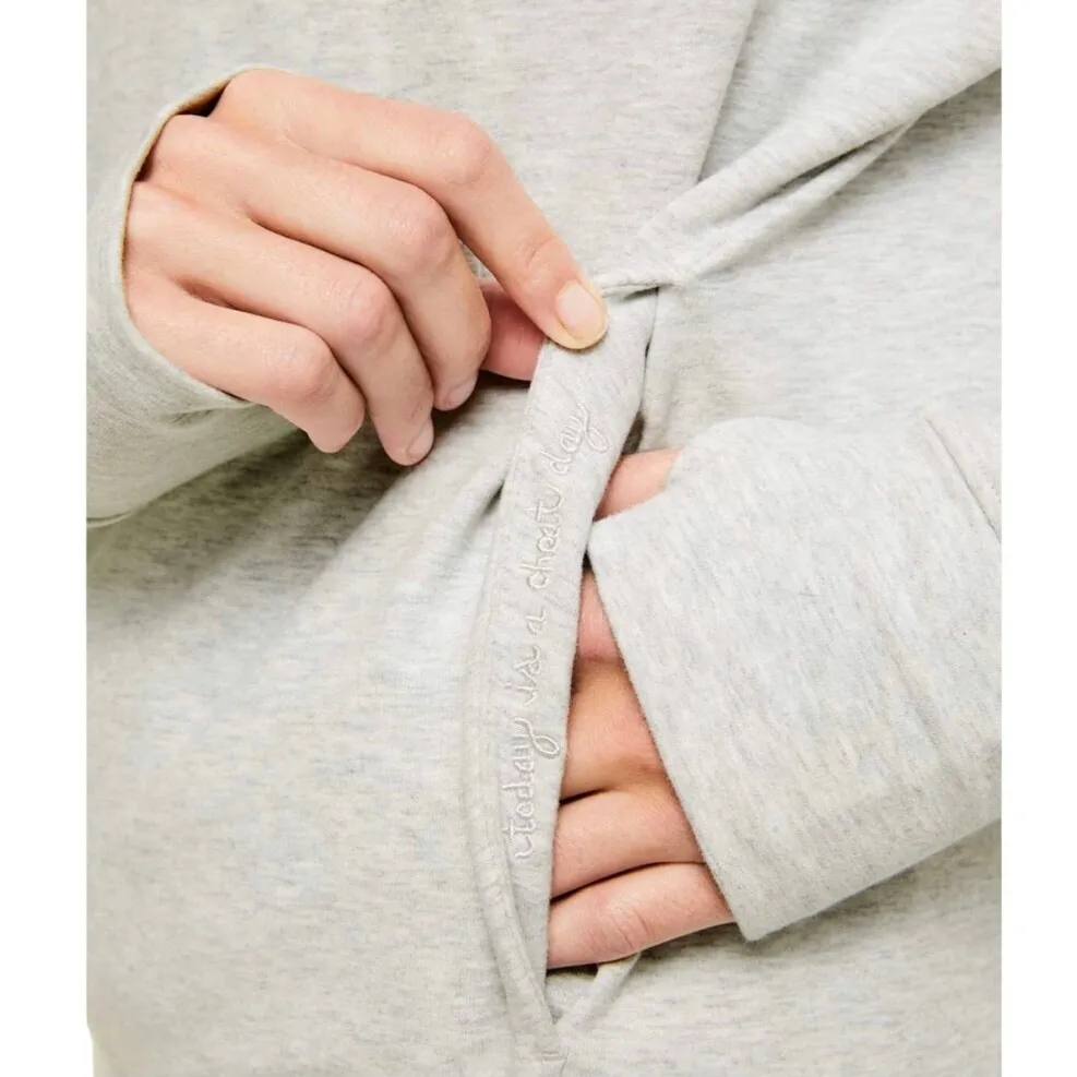 LULULEMON Go Forward Pullover Sz 8 Gray Cozy Athletic Travel Office Everyday - Image 3