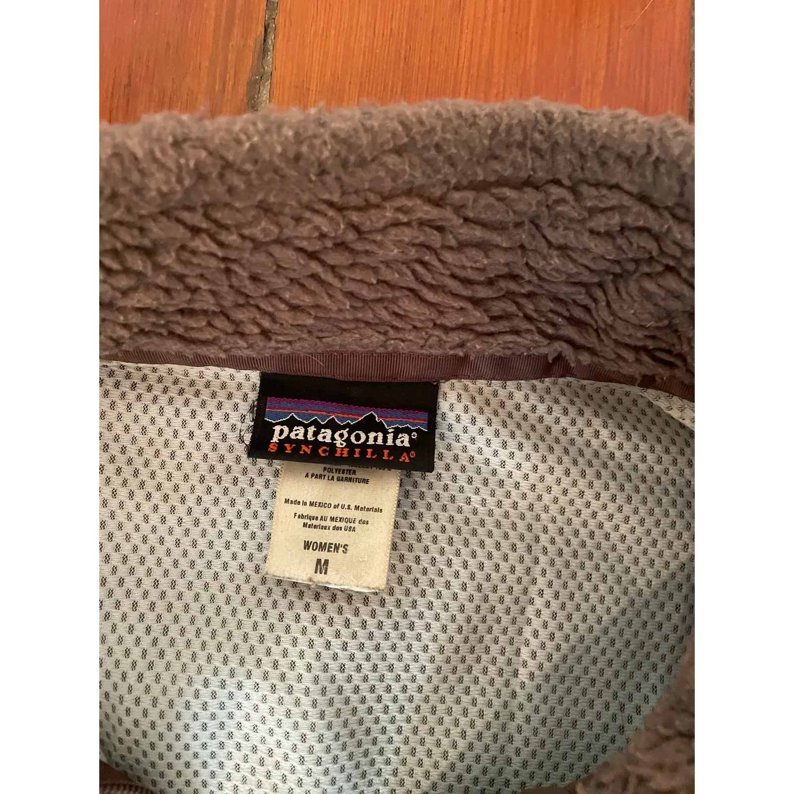 Patagonia Women’s Synchilla Fleece Jacket Brown Sherpa Full Zip Size M Vintage - Image 5