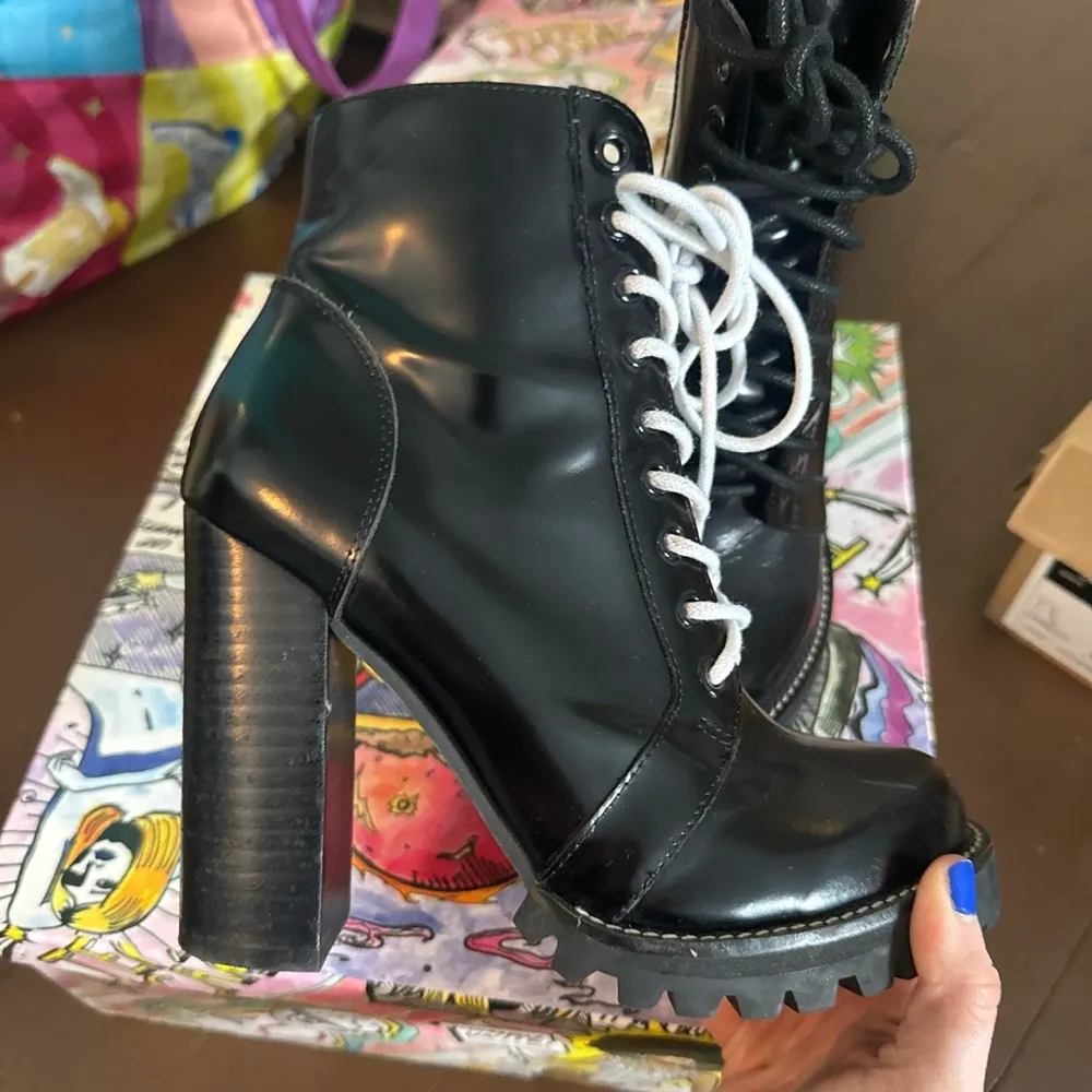 Jeffrey Campbell Legion Lace up Leather Boots - Image 4