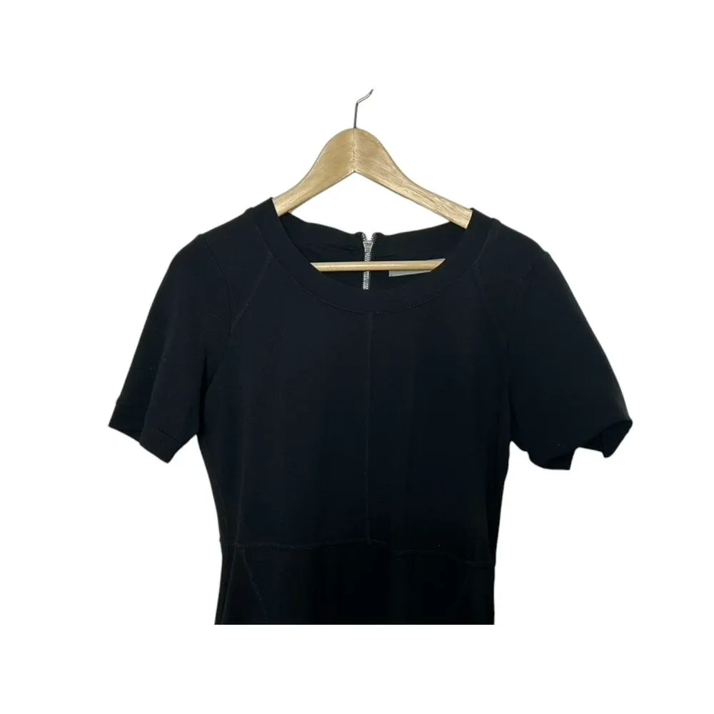 Athleta Black Short Sleeve EN ROUTE DRESS Women's Size XS NEW - Image 9