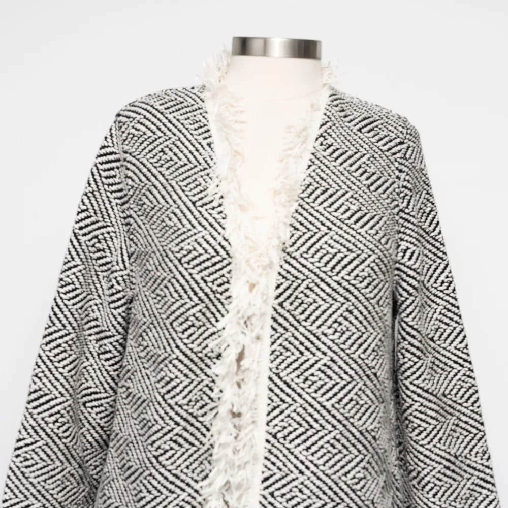 Bruno Manetti. Giacca Open Duster Blazer. Black Size XL - Image 8