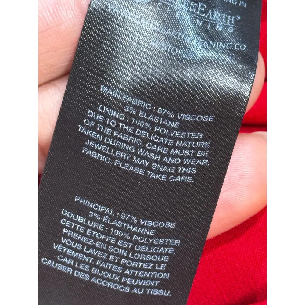 SELF-PORTRAIT Red Ruched GATHERED STRETCH-CREPE MIDI PARTY DRESS US 0 - Image 11