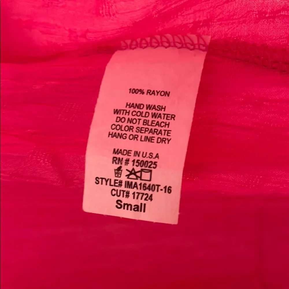 Emory Park Vibrant Pink Tie Front Blouse - Image 5